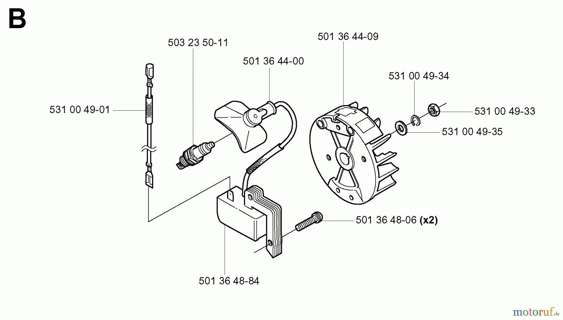  Jonsered Heckenscheren HT2130 - Jonsered Hedge Trimmer (2000-03) IGNITION SYSTEM