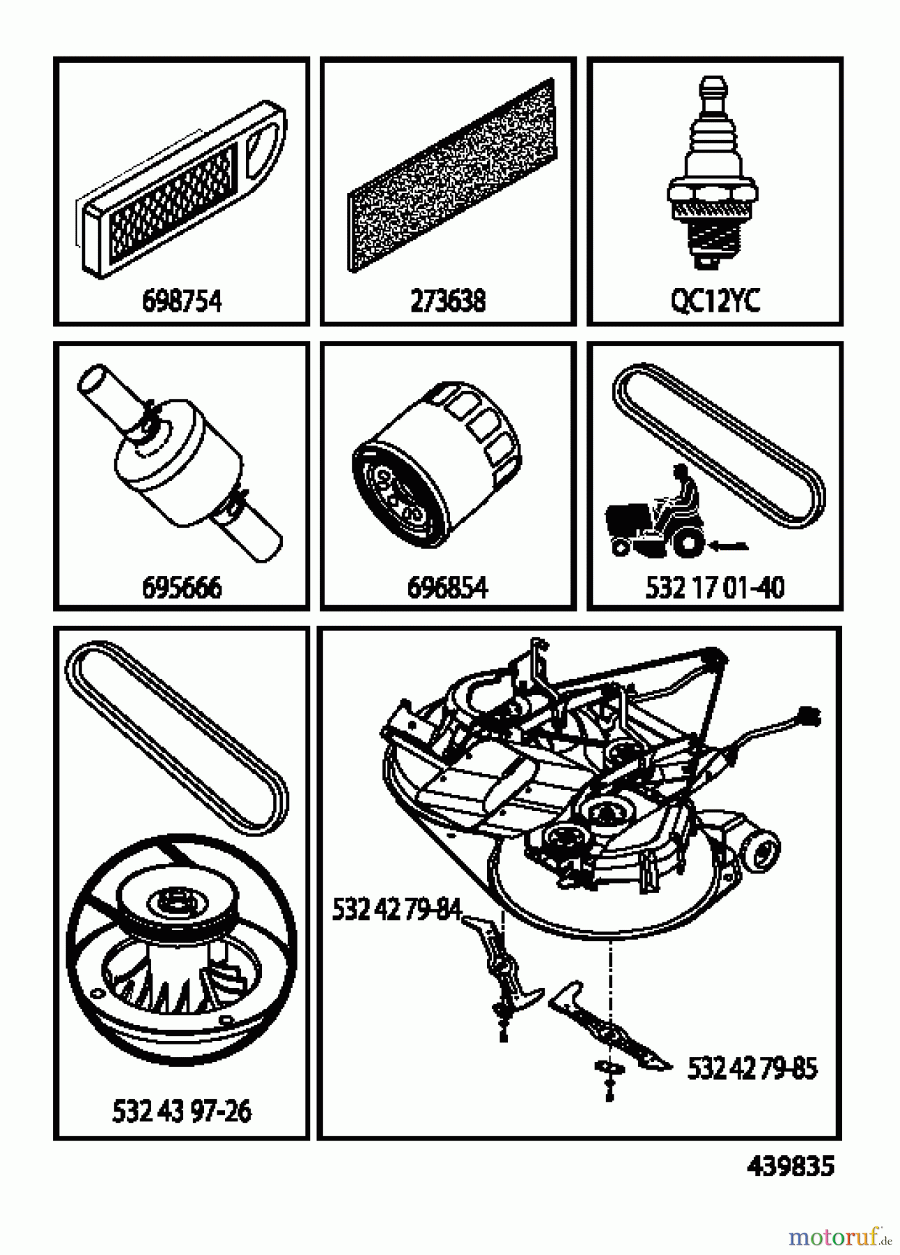  Jonsered Rasen  und Garten Traktoren LT2317 CMA2 (96051008001) - Jonsered Lawn & Garden Tractor (2013-01) ACCESSORIES