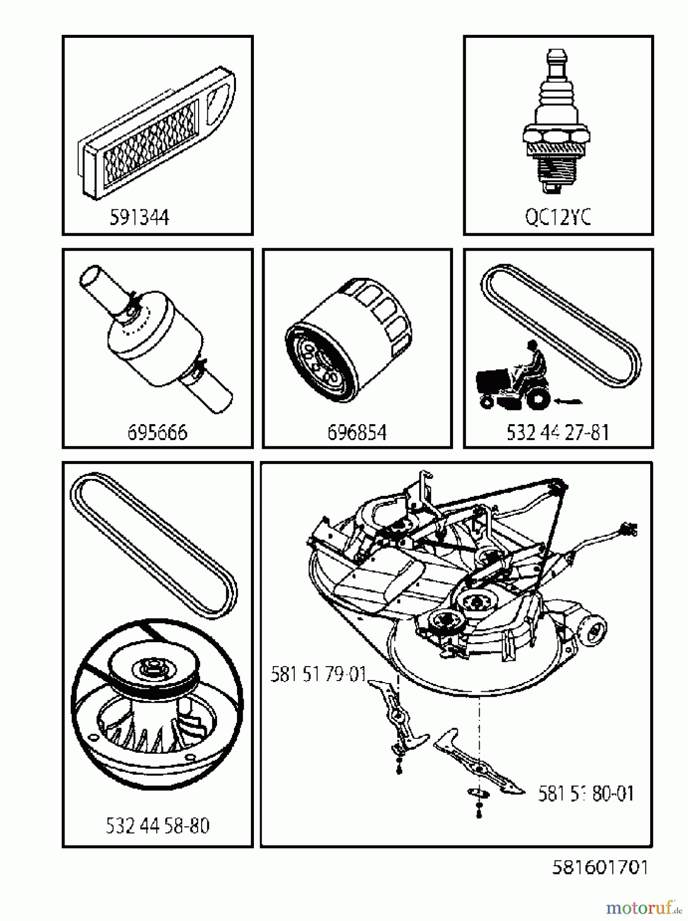  Jonsered Rasen  und Garten Traktoren LT2320 CMA2 (96051008400) - Jonsered Lawn & Garden Tractor (2013-06) ACCESSORIES