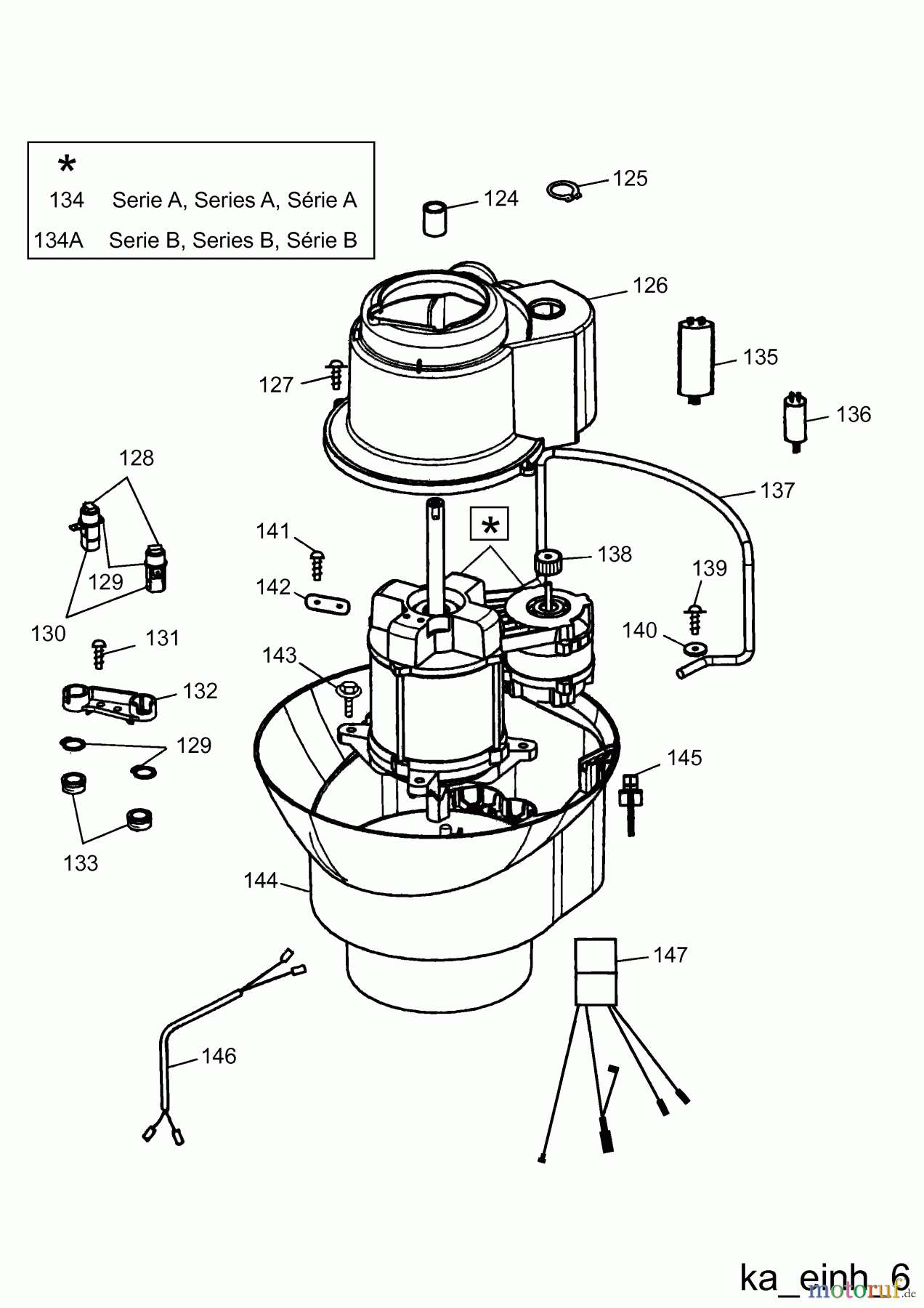  Wolf-Garten Electric mower Premio 40 EKF 4026003 Series A, B  (2002) Kabelfix assembly 2