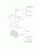 Kawasaki Motoren FA210V - AS02 bis FH641V - DS24 FD501V-BS02 - Kawasaki FD501V 4-Stroke Engine Spareparts AIR-FILTER/MUFFLER