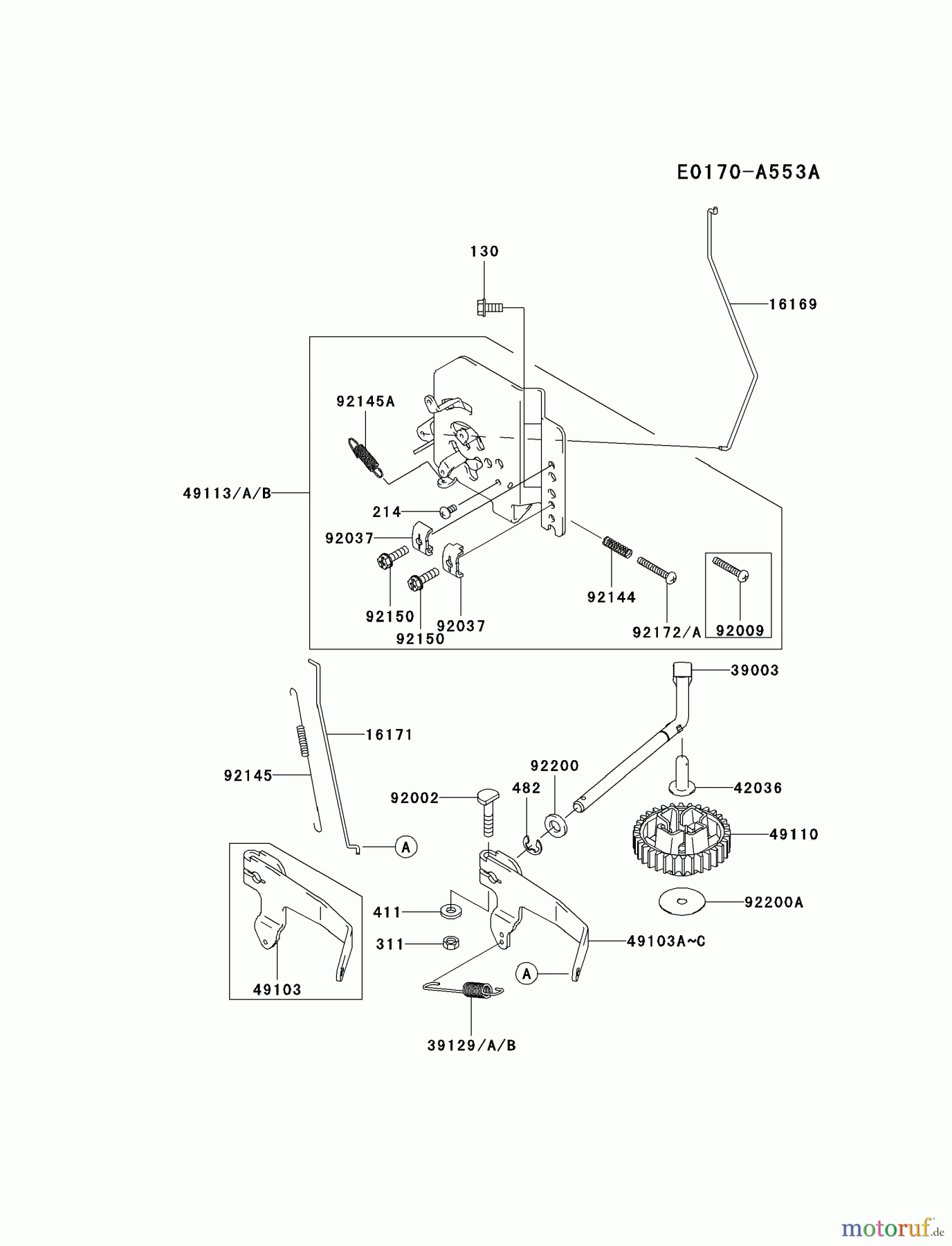  Kawasaki Motoren Motoren Vertikal FA210V - AS02 bis FH641V - DS24 FD731V-DS01 - Kawasaki FD731V 4-Stroke Engine CONTROL-EQUIPMENT