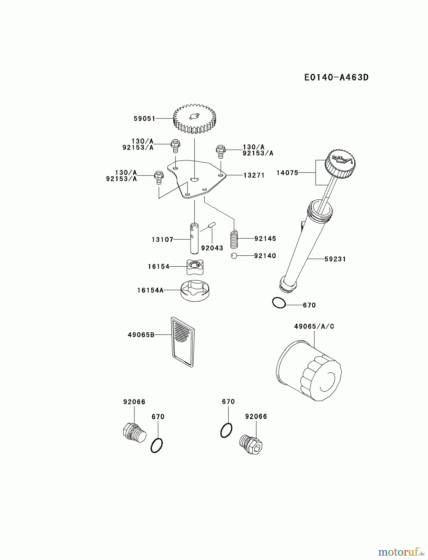  Kawasaki Motoren Motoren Vertikal FA210V - AS02 bis FH641V - DS24 FH381V-CS06 - Kawasaki FH381V 4-Stroke Engine LUBRICATION-EQUIPMENT