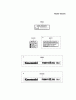 Kawasaki Motoren FA210V - AS02 bis FH641V - DS24 FH381V-DS20 - Kawasaki FH381V 4-Stroke Engine Spareparts LABEL