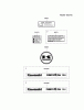 Kawasaki Motoren FA210V - AS02 bis FH641V - DS24 FH381V-DS21 - Kawasaki FH381V 4-Stroke Engine Spareparts LABEL