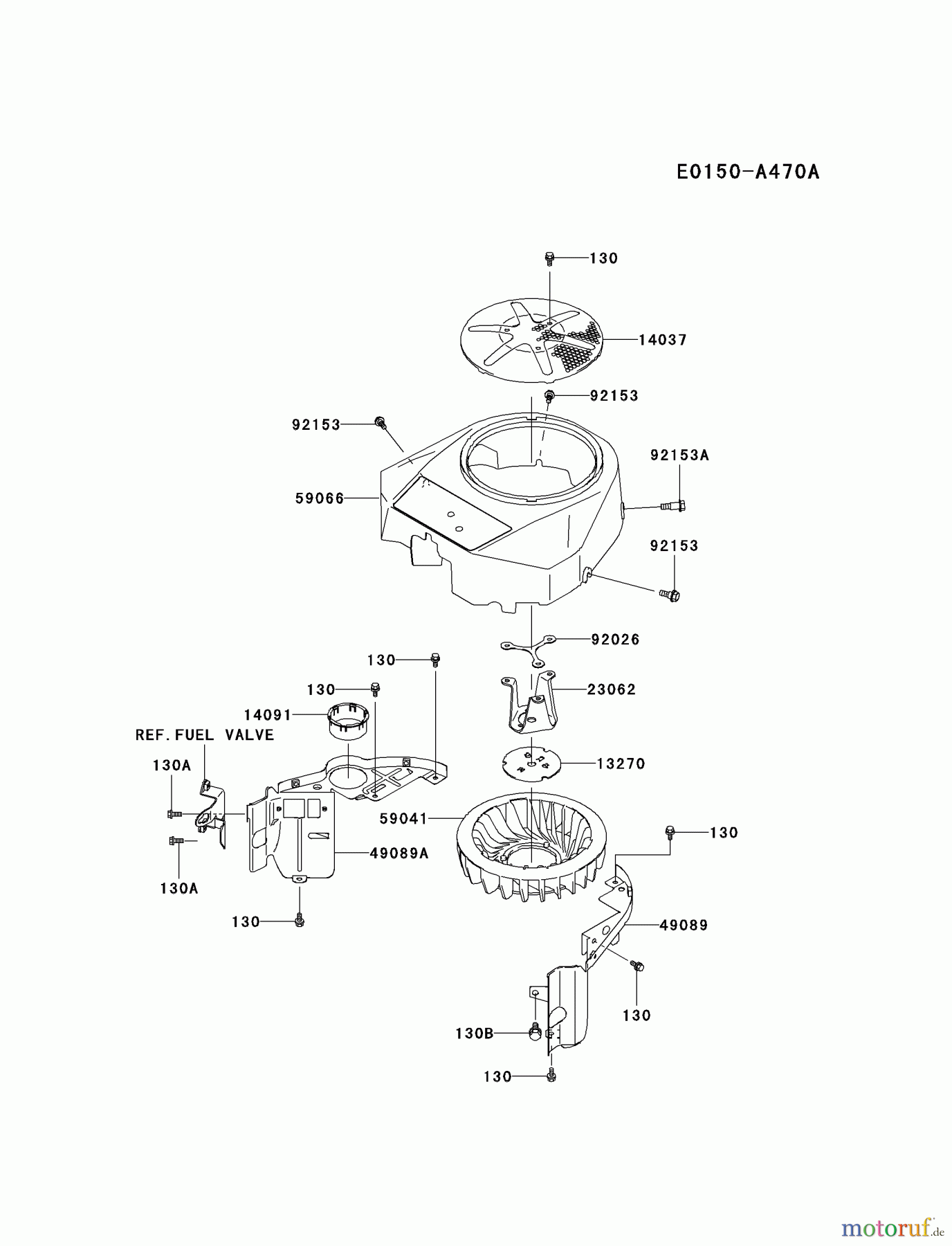  Kawasaki Motoren Motoren Vertikal FA210V - AS02 bis FH641V - DS24 FH430V-AS12 - Kawasaki FH430V 4-Stroke Engine COOLING-EQUIPMENT