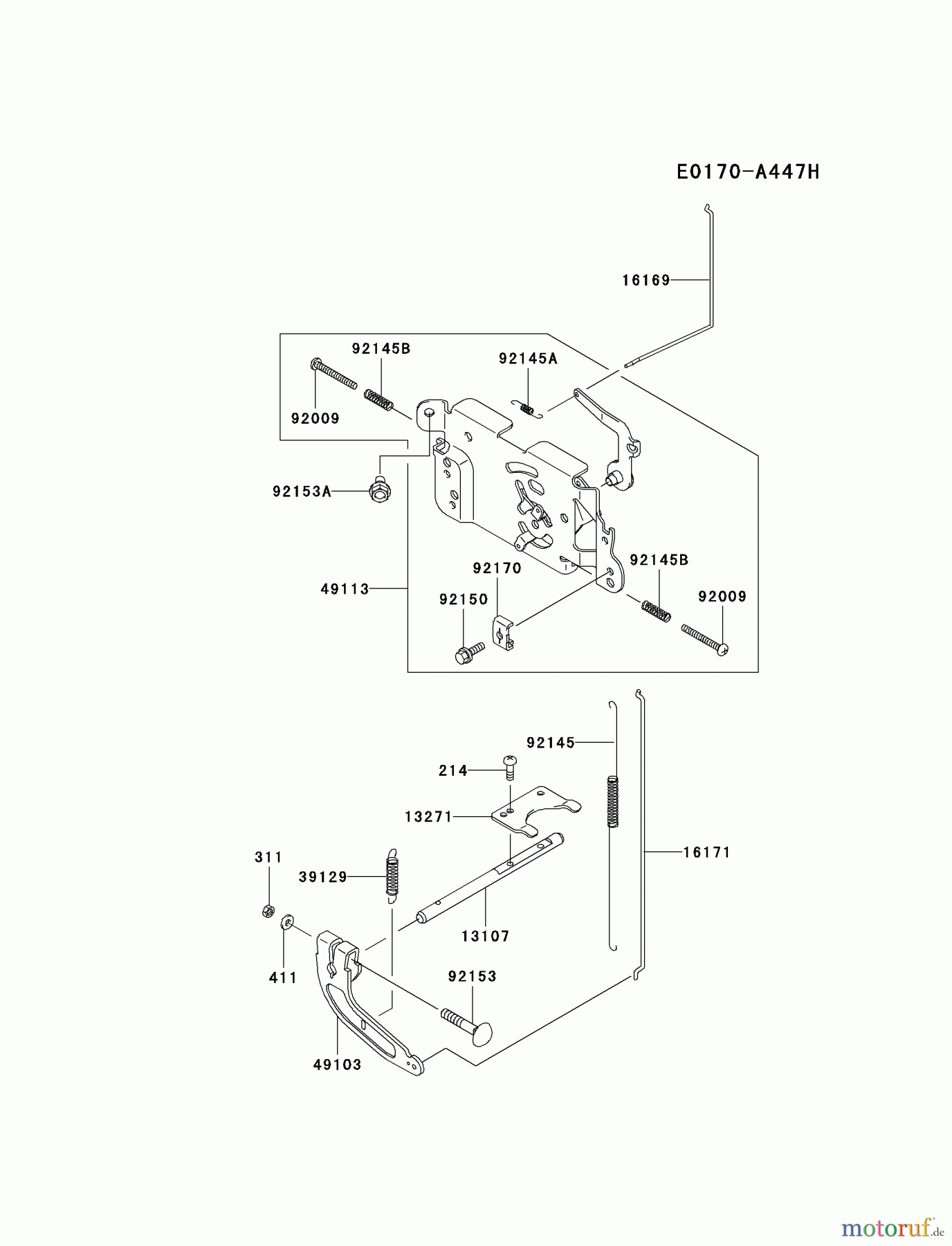  Kawasaki Motoren Motoren Vertikal FA210V - AS02 bis FH641V - DS24 FH381V-AW00 - Kawasaki FH381V 4-Stroke Engine CONTROL-EQUIPMENT