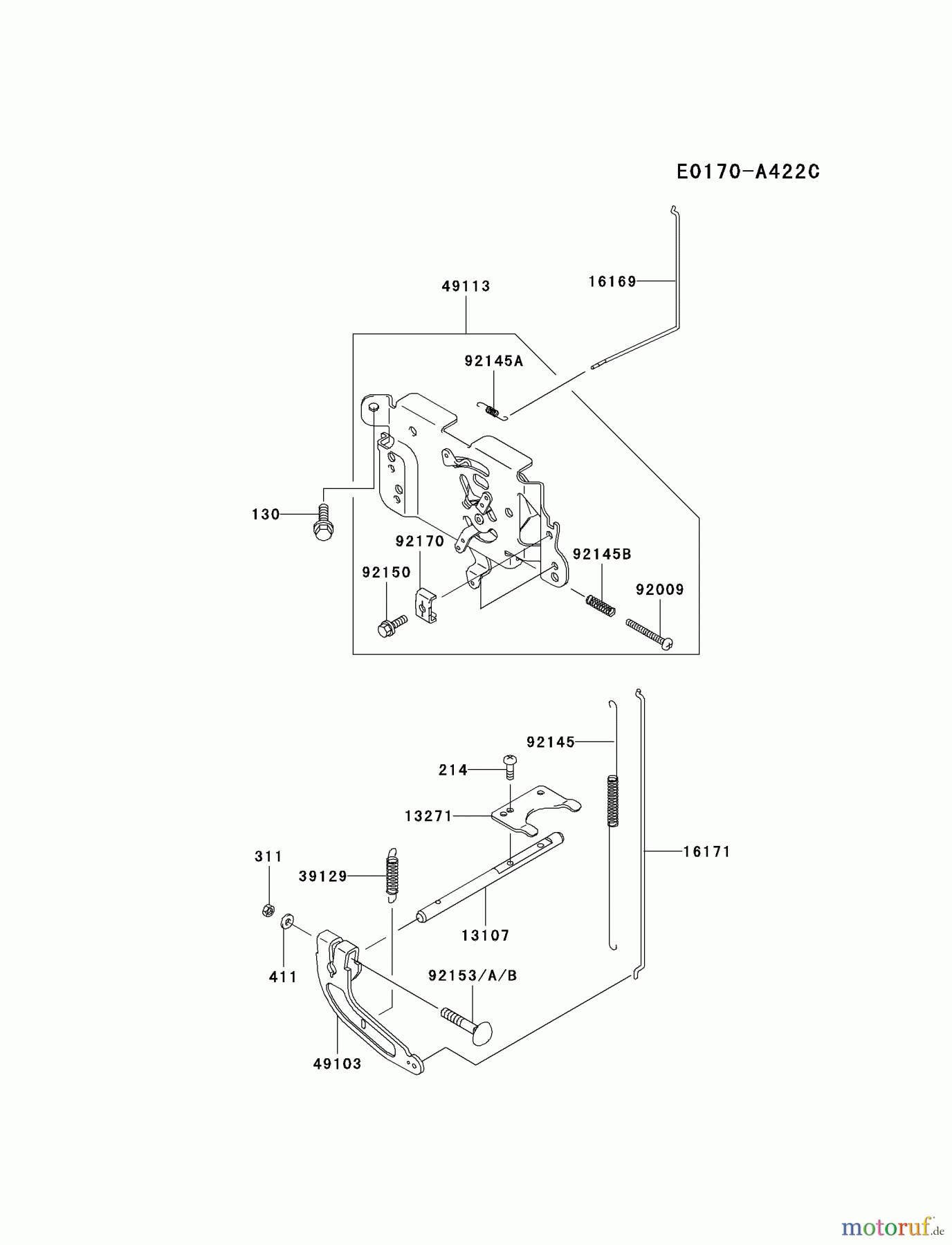  Kawasaki Motoren Motoren Vertikal FA210V - AS02 bis FH641V - DS24 FH381V-BS10 - Kawasaki FH381V 4-Stroke Engine CONTROL-EQUIPMENT