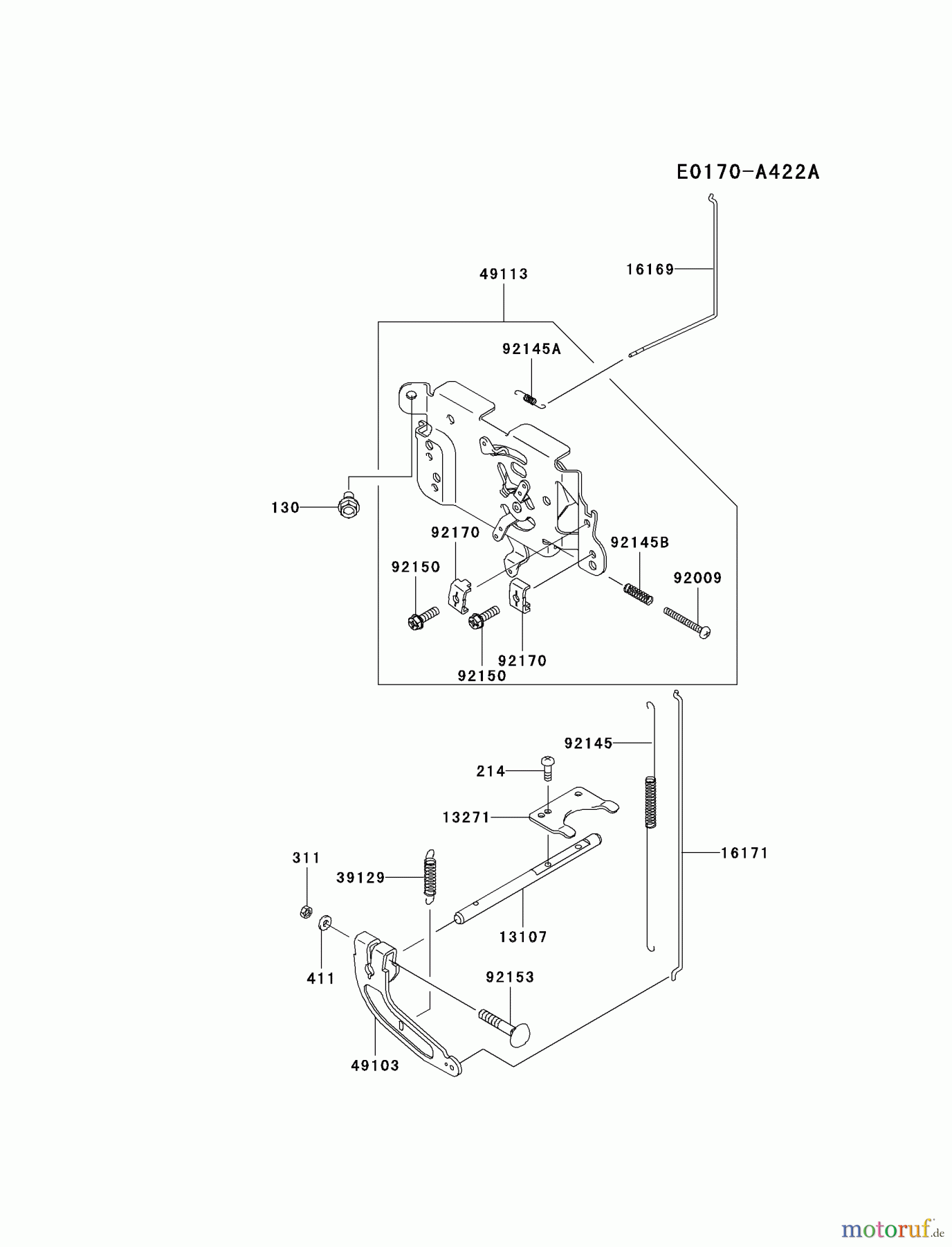  Kawasaki Motoren Motoren Vertikal FA210V - AS02 bis FH641V - DS24 FH381V-ES07 - Kawasaki FH381V 4-Stroke Engine CONTROL-EQUIPMENT