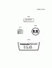 Kawasaki Motoren FA210V - AS02 bis FH641V - DS24 FH430V-AS03 - Kawasaki FH430V 4-Stroke Engine Spareparts LABEL