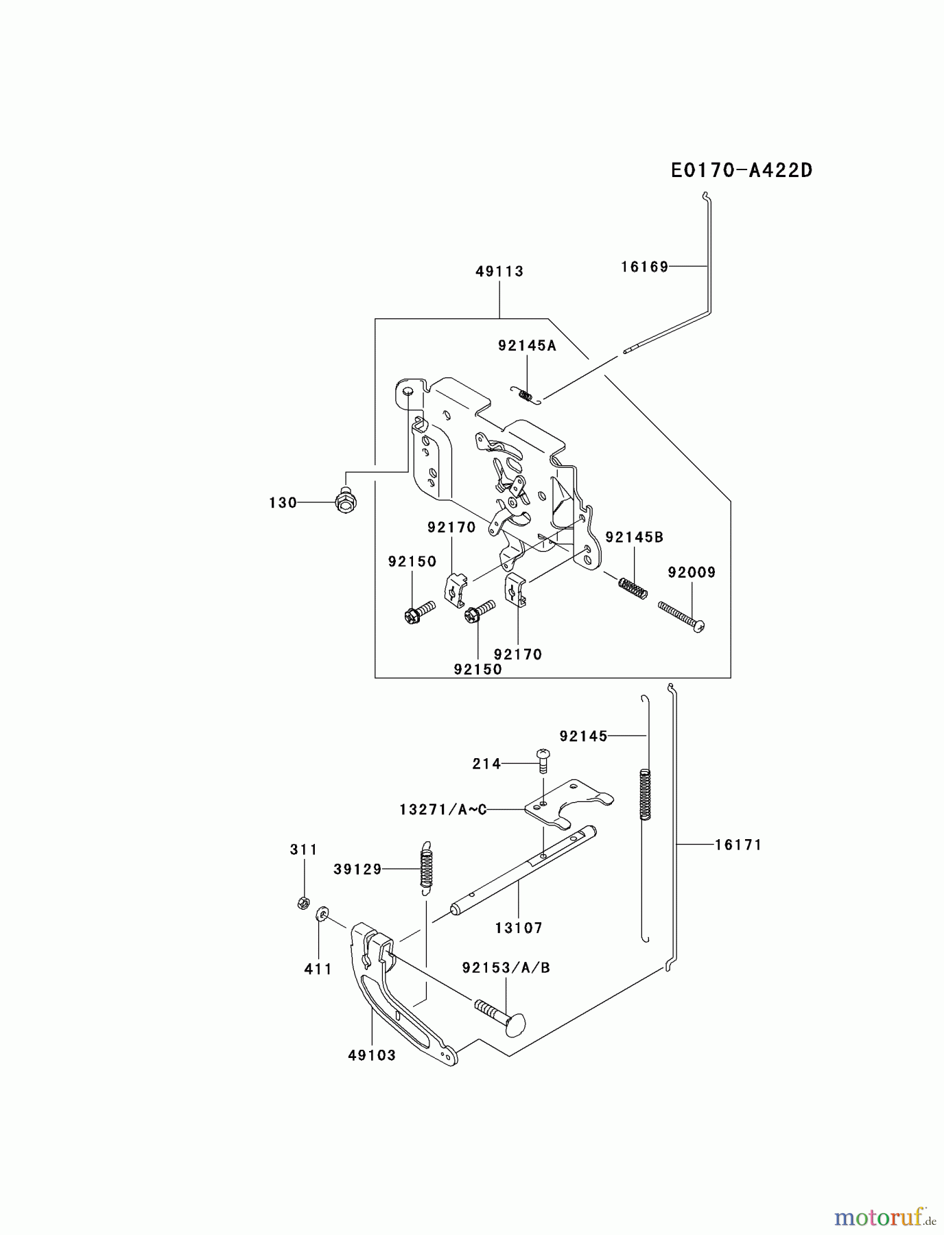  Kawasaki Motoren Motoren Vertikal FA210V - AS02 bis FH641V - DS24 FH430V-BS24 - Kawasaki FH430V 4-Stroke Engine CONTROL-EQUIPMENT