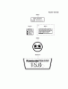 Kawasaki Motoren FA210V - AS02 bis FH641V - DS24 FH430V-BS08 - Kawasaki FH430V 4-Stroke Engine Spareparts LABEL