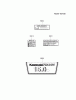 Kawasaki Motoren FA210V - AS02 bis FH641V - DS24 FH430V-DS04 - Kawasaki FH430V 4-Stroke Engine Spareparts LABEL