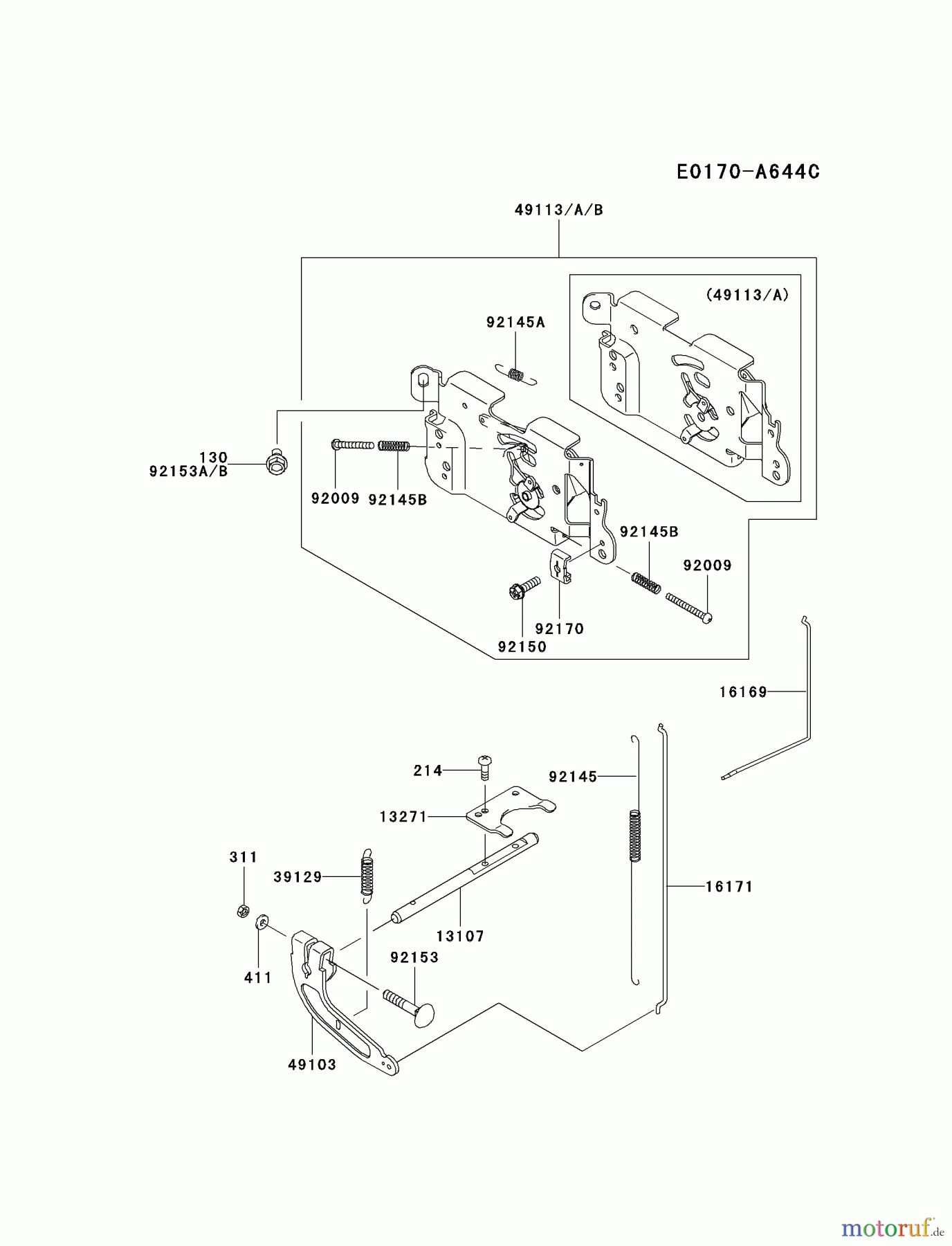  Kawasaki Motoren Motoren Vertikal FA210V - AS02 bis FH641V - DS24 FH381V-DS22 - Kawasaki FH381V 4-Stroke Engine CONTROL-EQUIPMENT