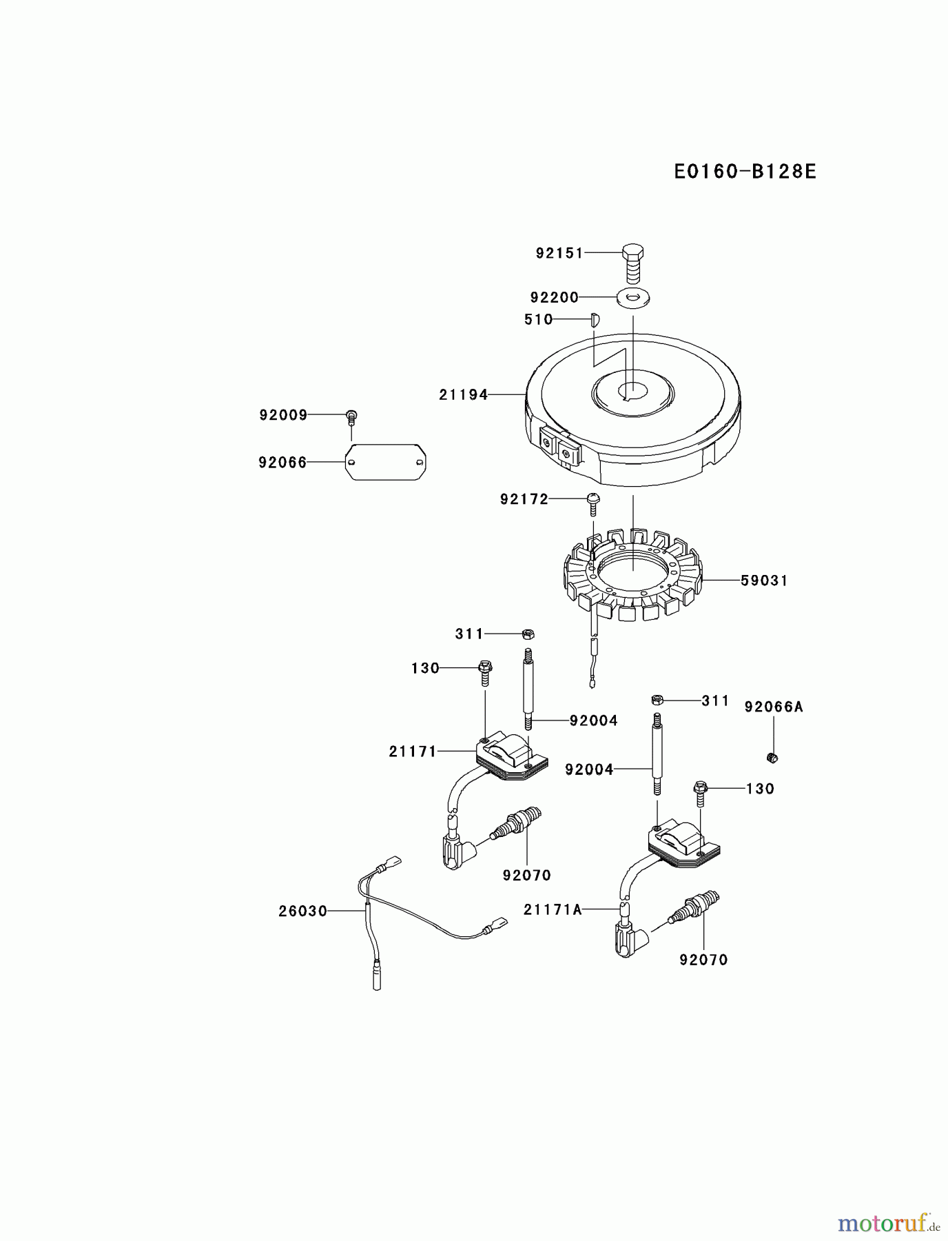  Kawasaki Motoren Motoren Vertikal FA210V - AS02 bis FH641V - DS24 FH430V-DS27 - Kawasaki FH430V 4-Stroke Engine ELECTRIC-EQUIPMENT