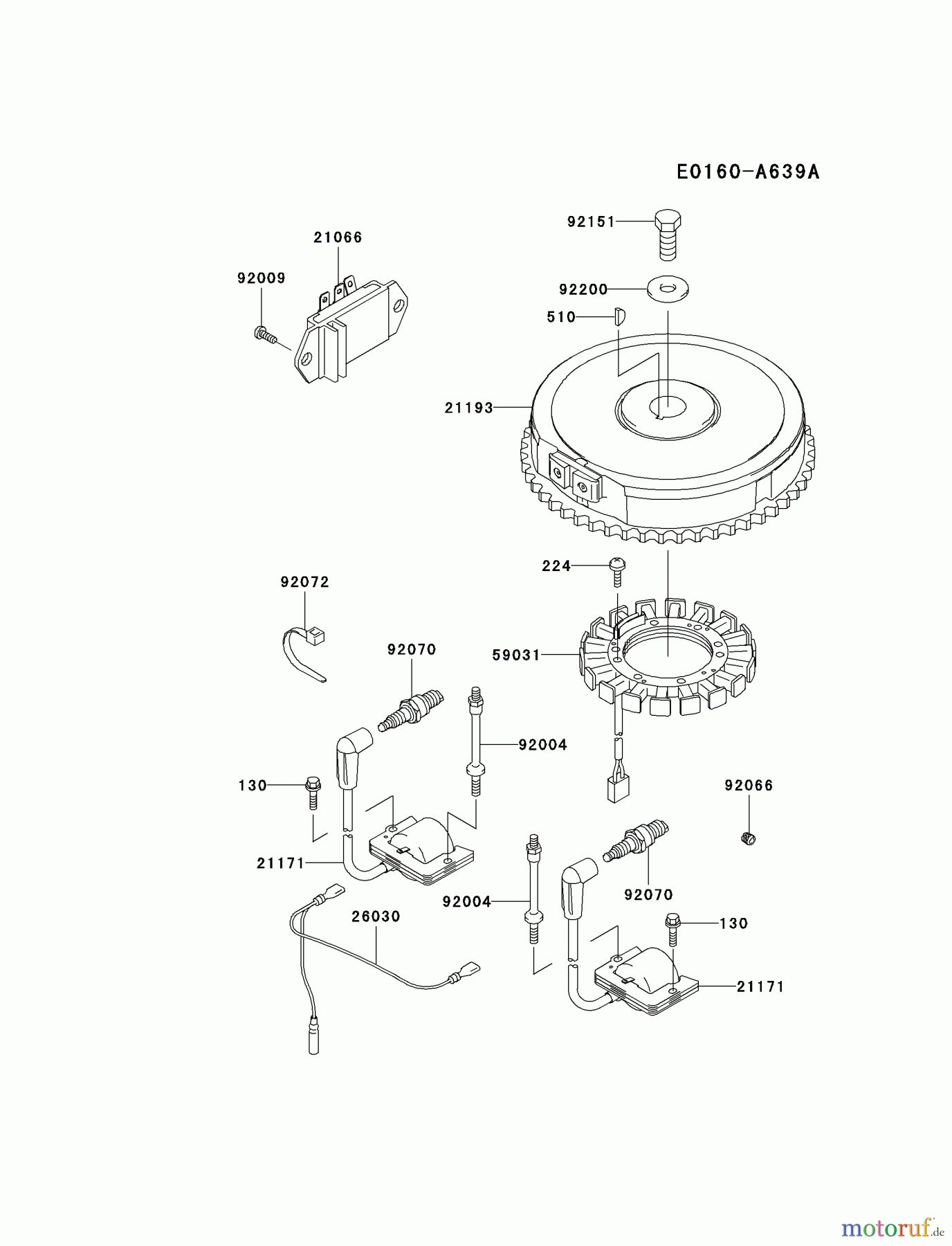  Kawasaki Motoren Motoren Vertikal FA210V - AS02 bis FH641V - DS24 FH451V-BS12 - Kawasaki FH451V 4-Stroke Engine ELECTRIC-EQUIPMENT