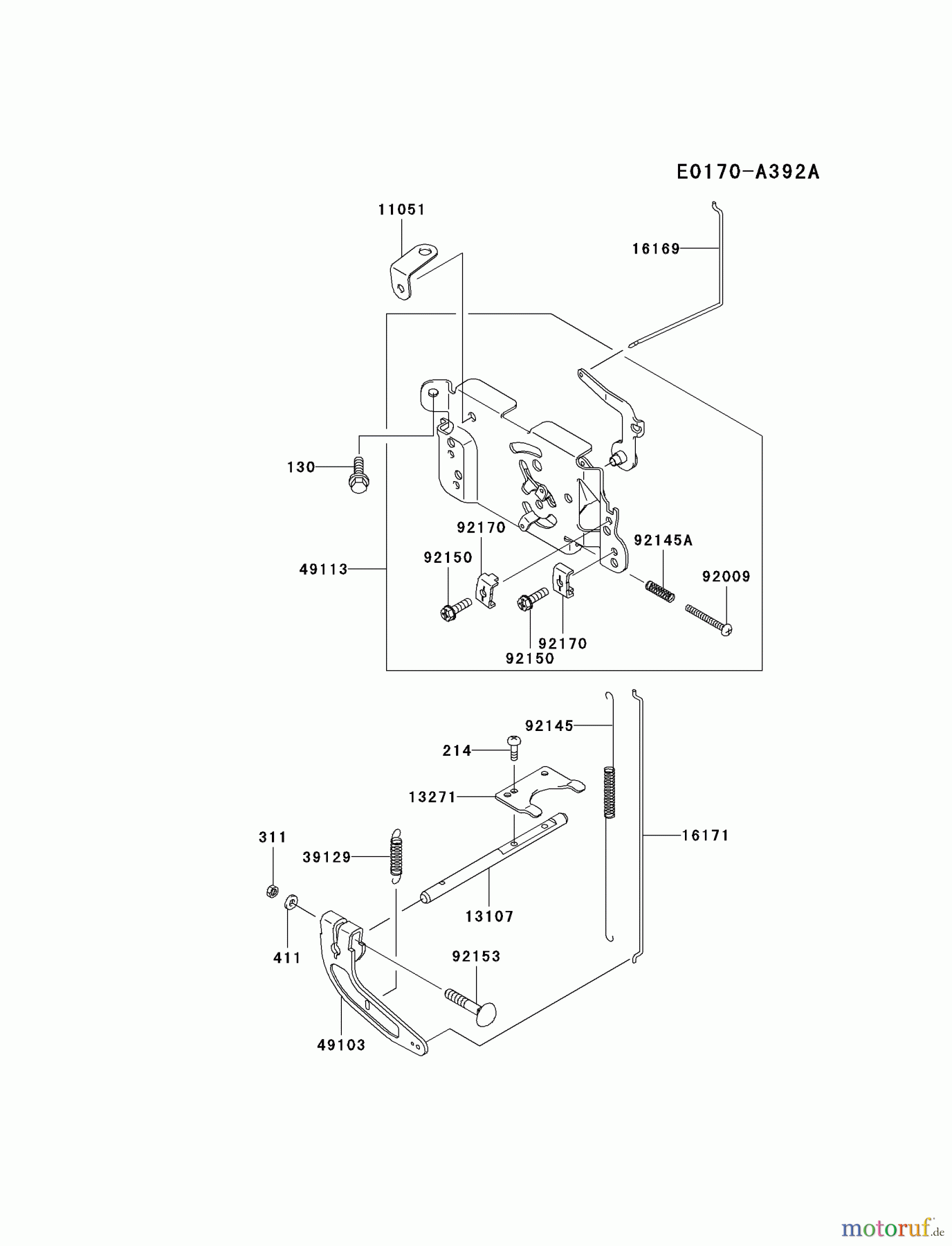  Kawasaki Motoren Motoren Vertikal FA210V - AS02 bis FH641V - DS24 FH451V-CS04 - Kawasaki FH451V 4-Stroke Engine CONTROL-EQUIPMENT