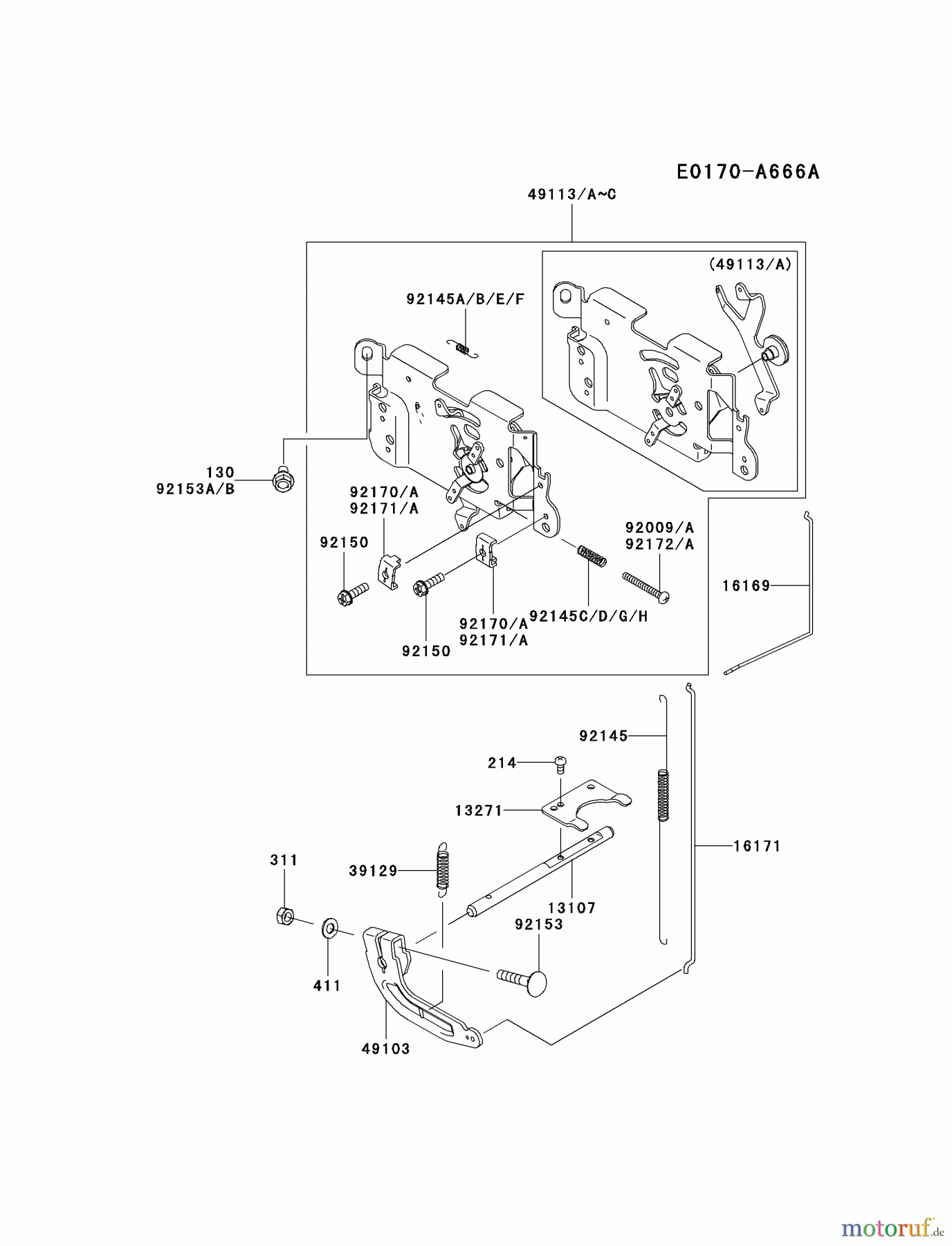  Kawasaki Motoren Motoren Vertikal FA210V - AS02 bis FH641V - DS24 FH480V-DS20 - Kawasaki FH480V 4-Stroke Engine CONTROL-EQUIPMENT