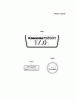 Kawasaki Motoren FA210V - AS02 bis FH641V - DS24 FH500V-AS05 - Kawasaki FH500V 4-Stroke Engine Spareparts LABEL