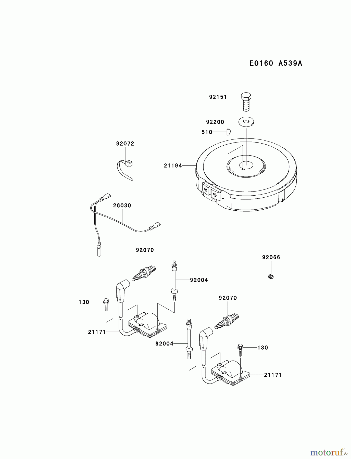  Kawasaki Motoren Motoren Vertikal FA210V - AS02 bis FH641V - DS24 FH451V-BS04 - Kawasaki FH451V 4-Stroke Engine ELECTRIC-EQUIPMENT