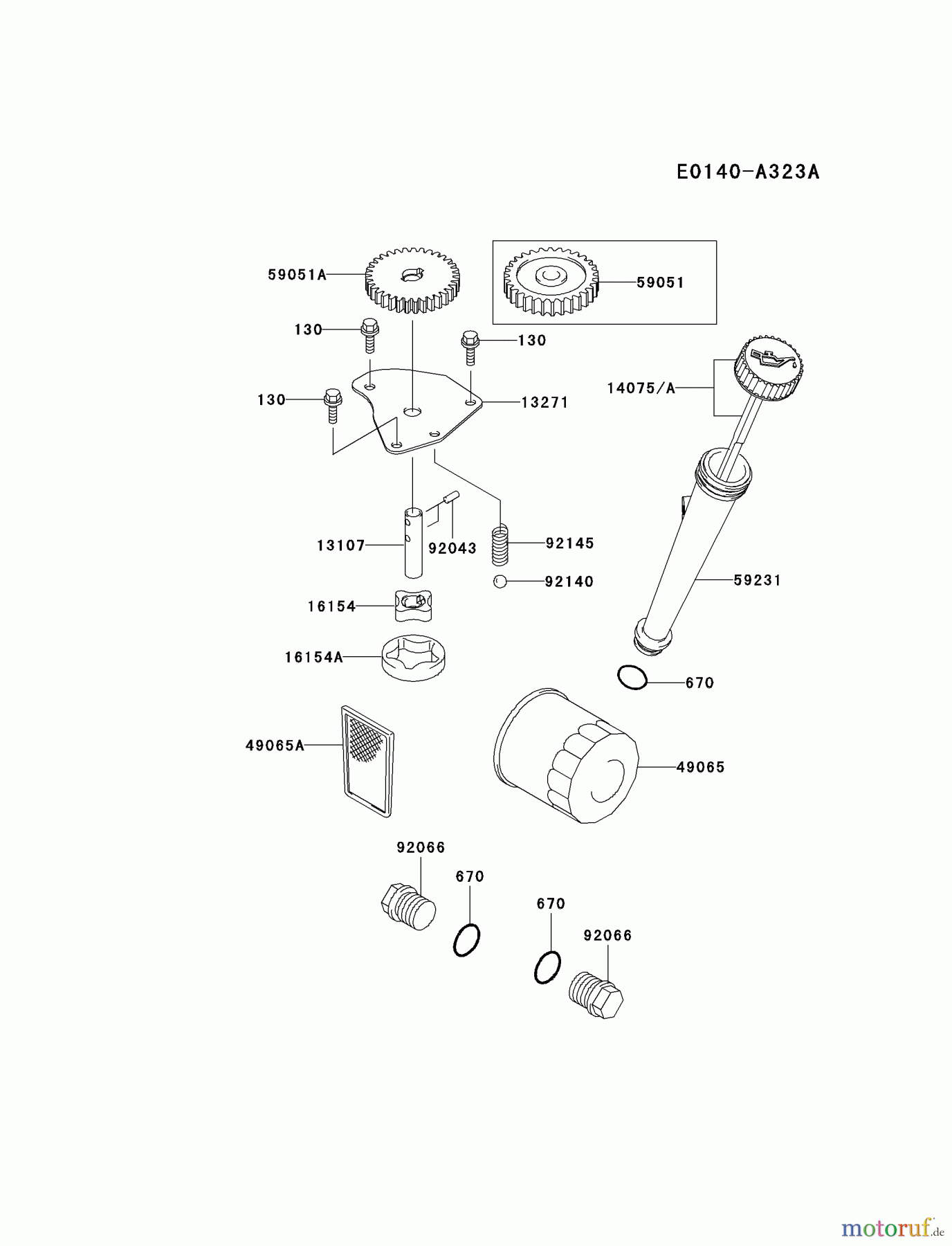  Kawasaki Motoren Motoren Vertikal FA210V - AS02 bis FH641V - DS24 FH500V-AS15 - Kawasaki FH500V 4-Stroke Engine LUBRICATION-EQUIPMENT