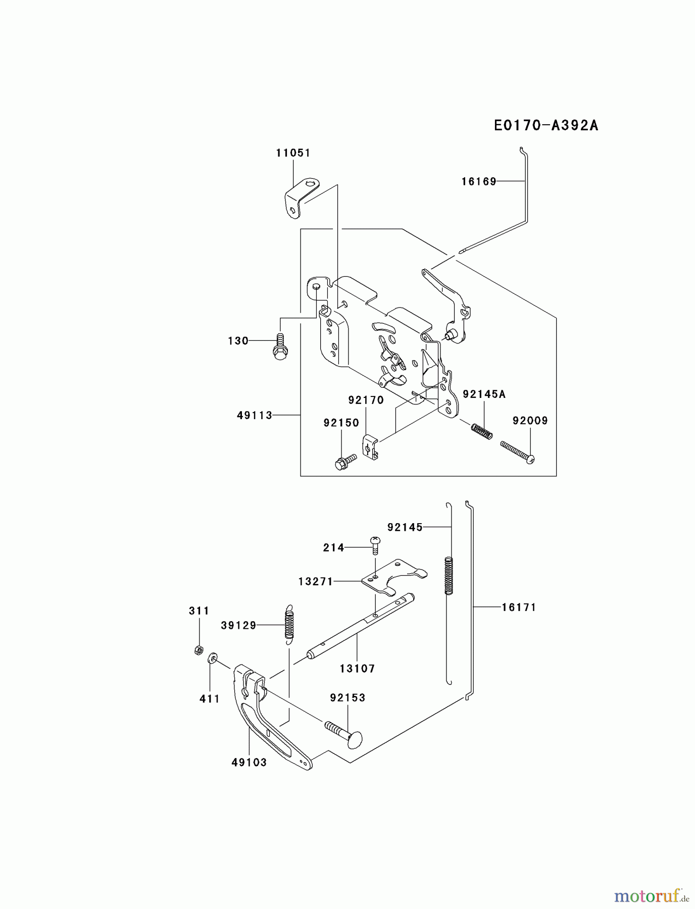  Kawasaki Motoren Motoren Vertikal FA210V - AS02 bis FH641V - DS24 FH451V-BS04 - Kawasaki FH451V 4-Stroke Engine CONTROL-EQUIPMENT