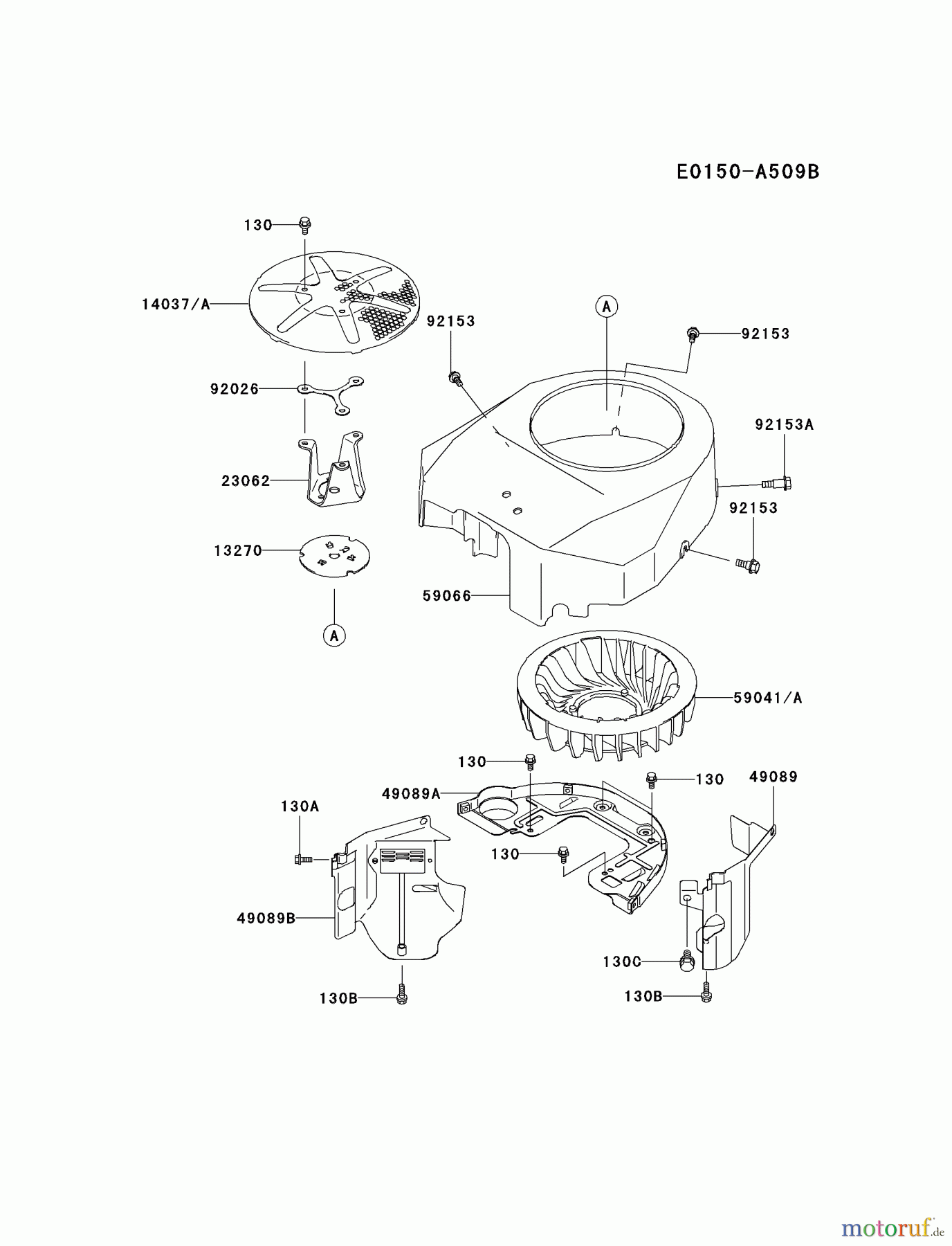  Kawasaki Motoren Motoren Vertikal FA210V - AS02 bis FH641V - DS24 FH500V-AS40 - Kawasaki FH500V 4-Stroke Engine COOLING-EQUIPMENT