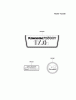 Kawasaki Motoren FA210V - AS02 bis FH641V - DS24 FH500V-AS23 - Kawasaki FH500V 4-Stroke Engine Spareparts LABEL