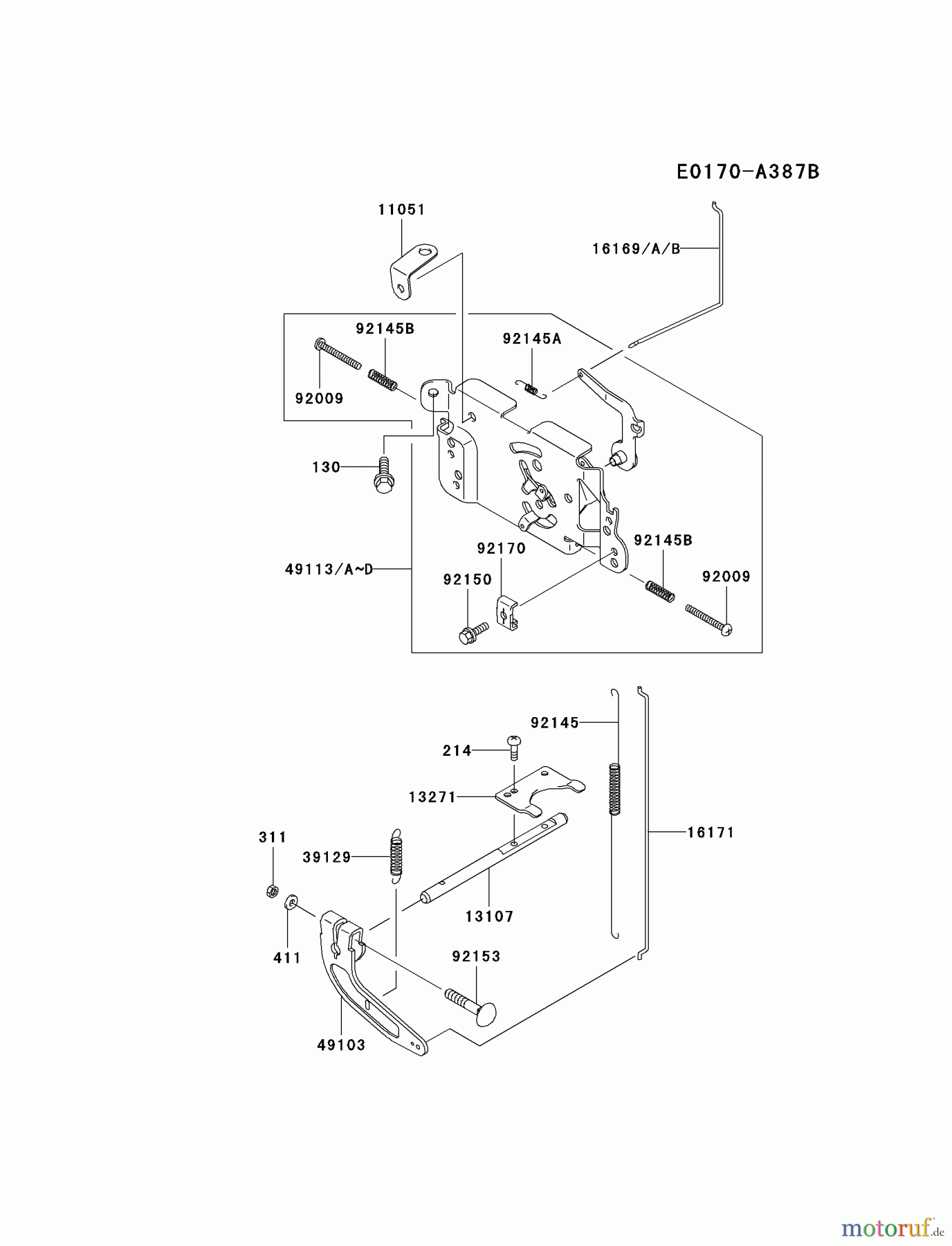  Kawasaki Motoren Motoren Vertikal FA210V - AS02 bis FH641V - DS24 FH531V-AS07 - Kawasaki FH531V 4-Stroke Engine CONTROL-EQUIPMENT