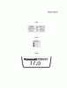 Kawasaki Motoren FA210V - AS02 bis FH641V - DS24 FH541V-BS04 - Kawasaki FH541V 4-Stroke Engine Spareparts LABEL