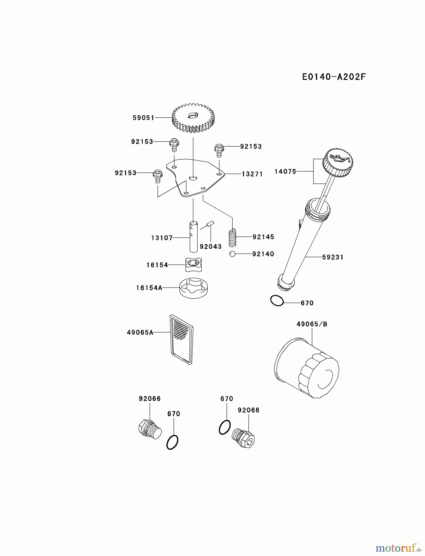  Kawasaki Motoren Motoren Vertikal FA210V - AS02 bis FH641V - DS24 FH430V-AS40 - Kawasaki FH430V 4-Stroke Engine LUBRICATION-EQUIPMENT