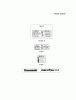 Kawasaki Motoren FA210V - AS02 bis FH641V - DS24 FH541V-CS20 - Kawasaki FH541V 4-Stroke Engine Spareparts LABEL