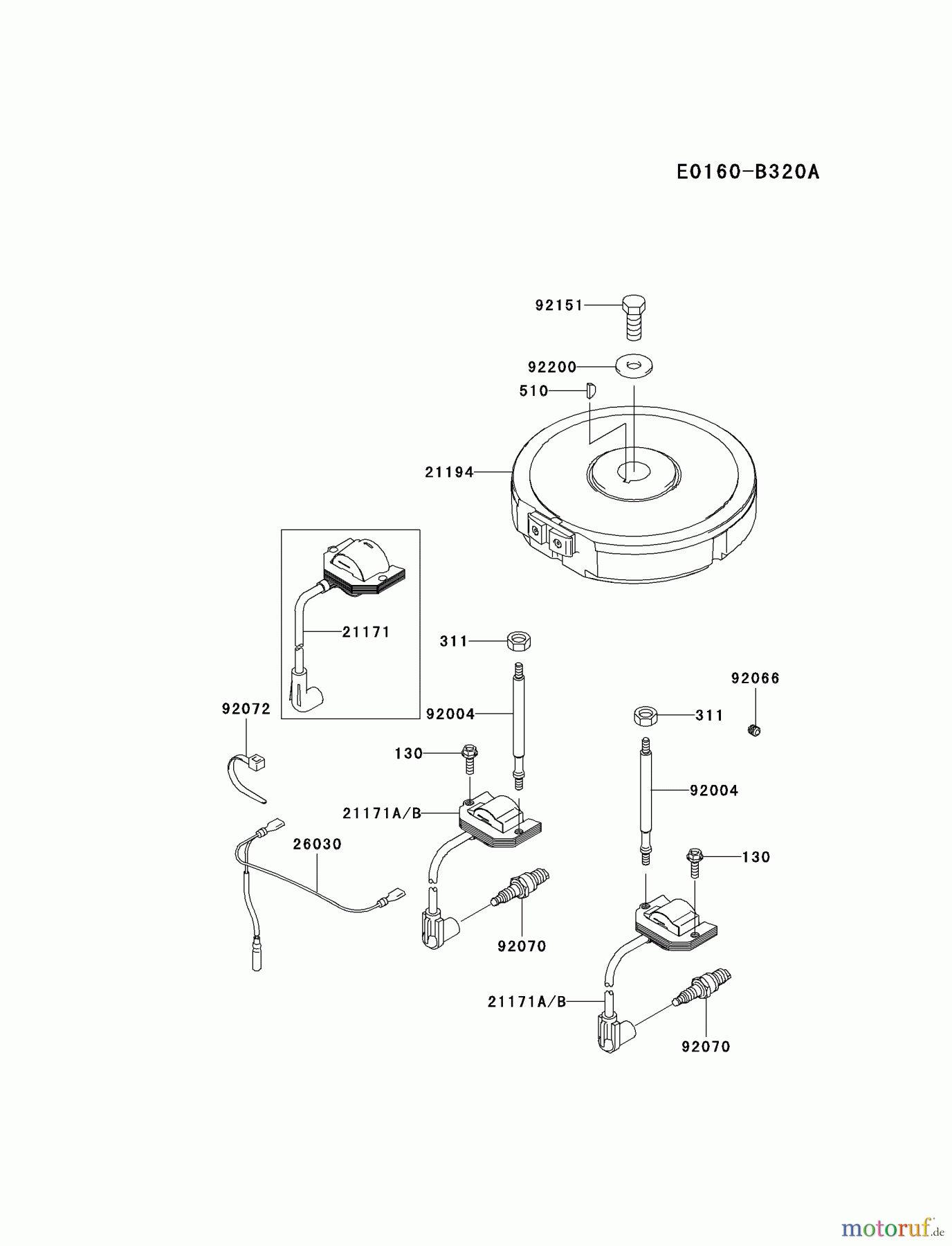  Kawasaki Motoren Motoren Vertikal FA210V - AS02 bis FH641V - DS24 FH541V-FS23 - Kawasaki FH541V 4-Stroke Engine ELECTRIC-EQUIPMENT