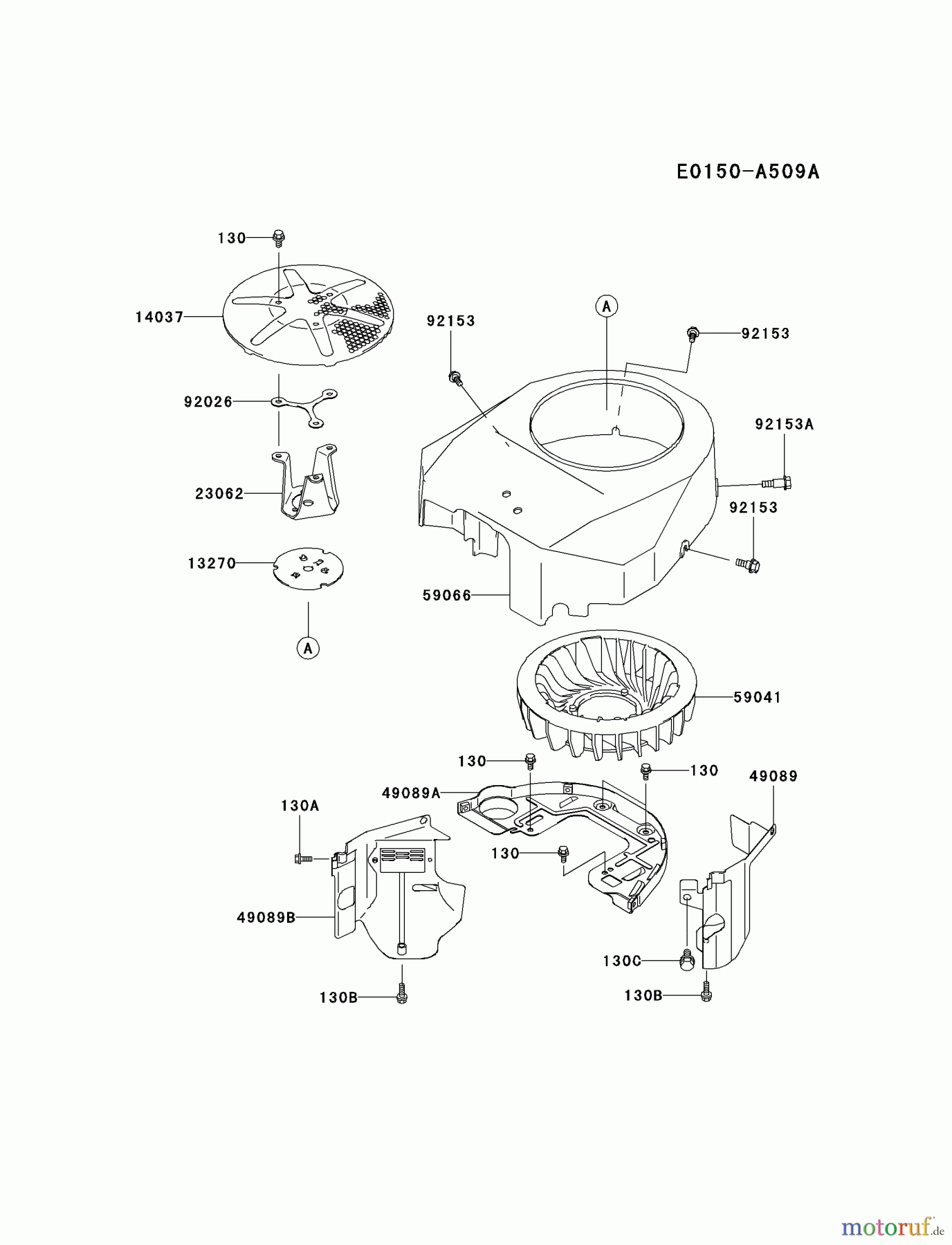  Kawasaki Motoren Motoren Vertikal FA210V - AS02 bis FH641V - DS24 FH580V-BS11 - Kawasaki FH580V 4-Stroke Engine COOLING-EQUIPMENT