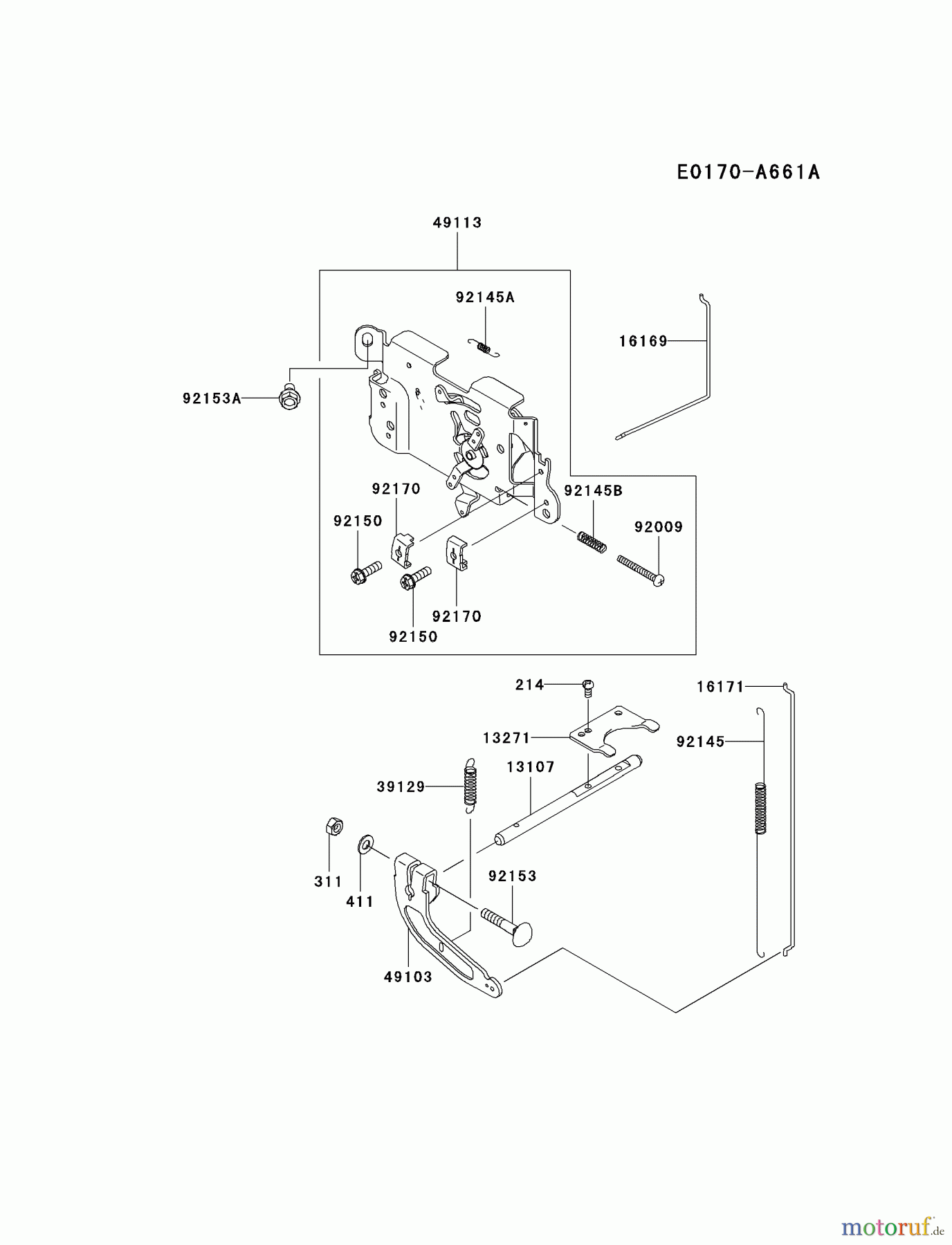  Kawasaki Motoren Motoren Vertikal FA210V - AS02 bis FH641V - DS24 FH580V-AS45 - Kawasaki FH580V 4-Stroke Engine CONTROL-EQUIPMENT