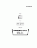 Kawasaki Motoren FA210V - AS02 bis FH641V - DS24 FH580V-BS15 - Kawasaki FH580V 4-Stroke Engine Spareparts LABEL