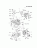 Kawasaki Motoren FA210V - AS02 bis FH641V - DS24 FH580V-CS41 - Kawasaki FH580V 4-Stroke Engine Spareparts CYLINDER/CRANKCASE