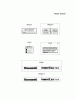 Kawasaki Motoren FA210V - AS02 bis FH641V - DS24 FH580V-CS41 - Kawasaki FH580V 4-Stroke Engine Spareparts LABEL