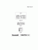 Kawasaki Motoren FA210V - AS02 bis FH641V - DS24 FH580V-AS29 - Kawasaki FH580V 4-Stroke Engine Spareparts LABEL