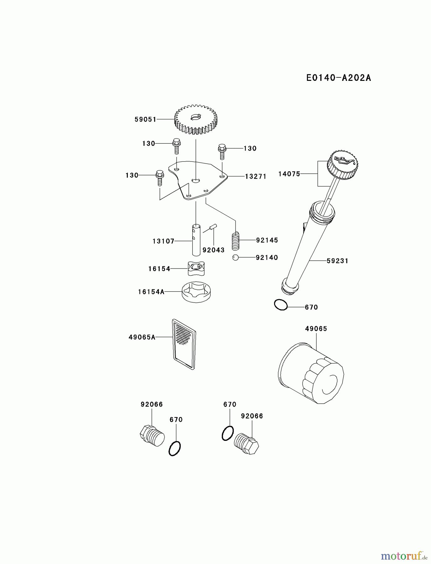  Kawasaki Motoren Motoren Vertikal FA210V - AS02 bis FH641V - DS24 FH531V-BS08 - Kawasaki FH531V 4-Stroke Engine LUBRICATION-EQUIPMENT