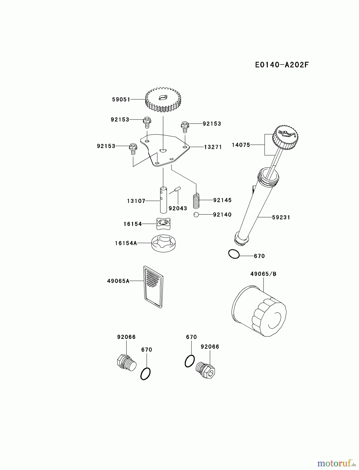 Kawasaki Motoren Motoren Vertikal FA210V - AS02 bis FH641V - DS24 FH430V-DS21 - Kawasaki FH430V 4-Stroke Engine LUBRICATION-EQUIPMENT