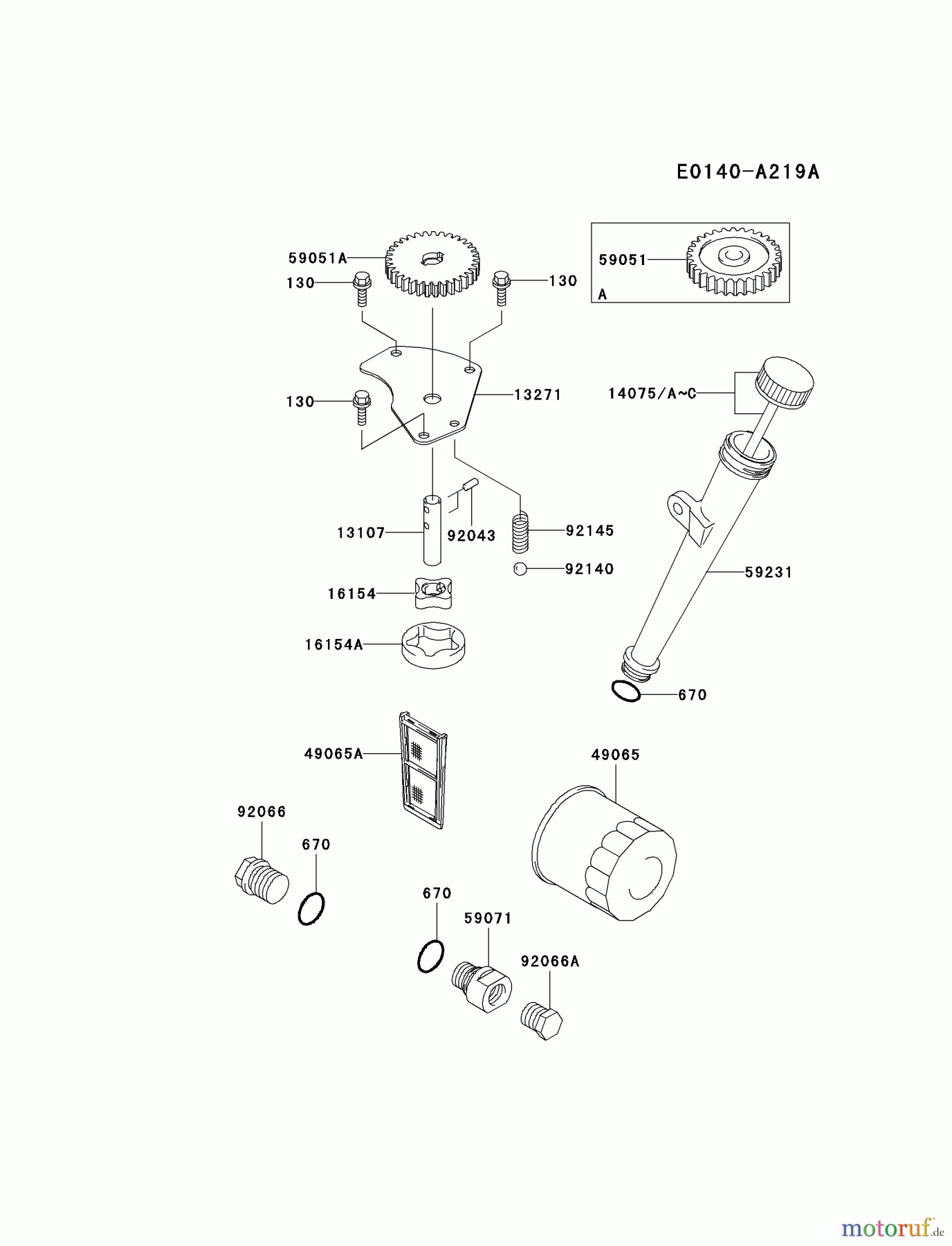  Kawasaki Motoren Motoren Vertikal FA210V - AS02 bis FH641V - DS24 FH601V-BS19 - Kawasaki FH601V 4-Stroke Engine LUBRICATION-EQUIPMENT