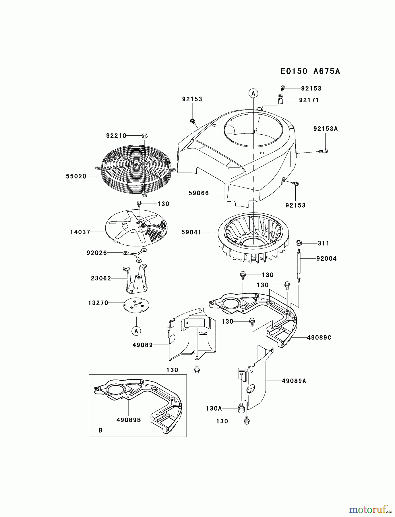  Kawasaki Motoren Motoren Vertikal FA210V - AS02 bis FH641V - DS24 FH601V-CS24 - Kawasaki FH601V 4-Stroke Engine COOLING-EQUIPMENT