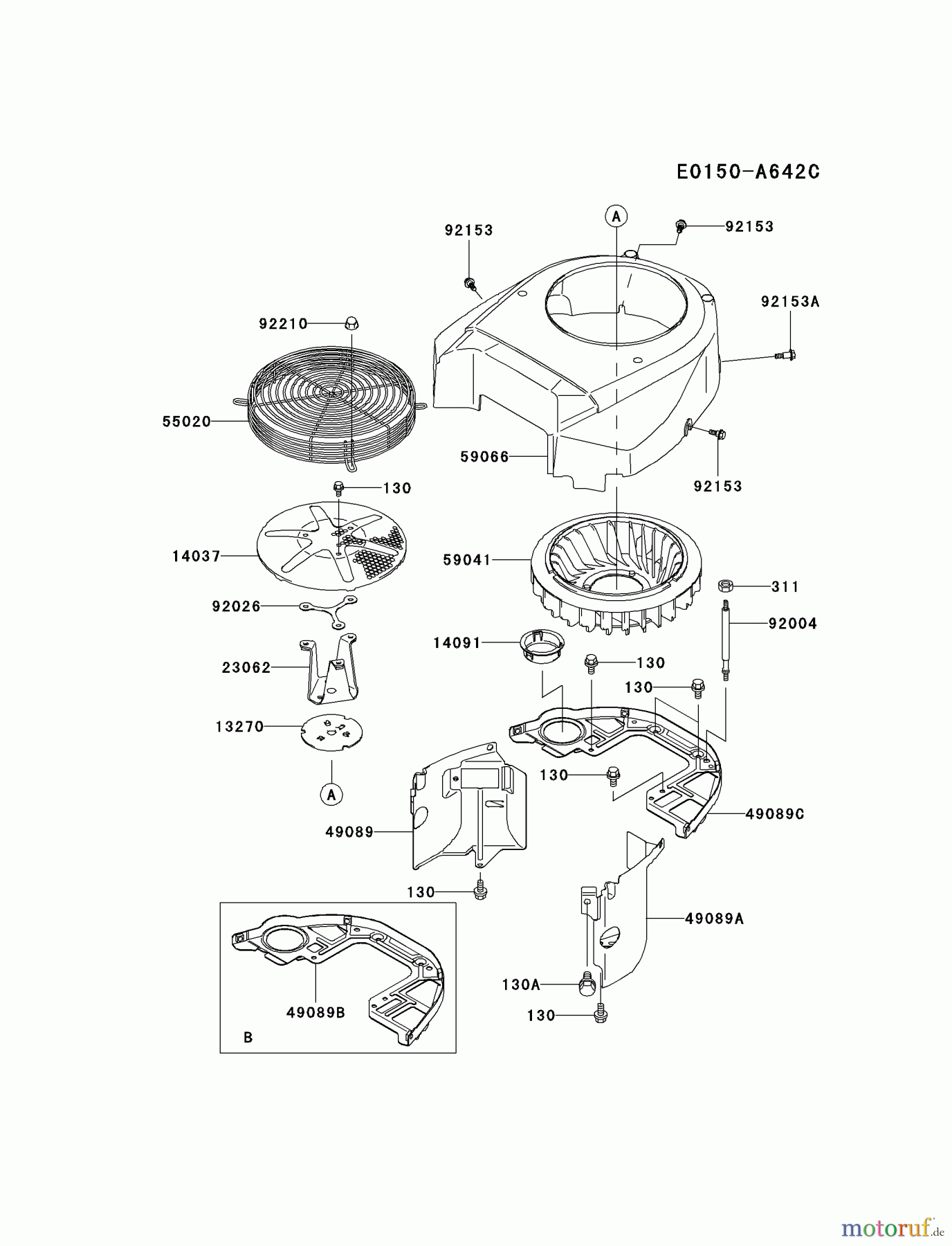  Kawasaki Motoren Motoren Vertikal FA210V - AS02 bis FH641V - DS24 FH601V-CS22 - Kawasaki FH601V 4-Stroke Engine COOLING-EQUIPMENT