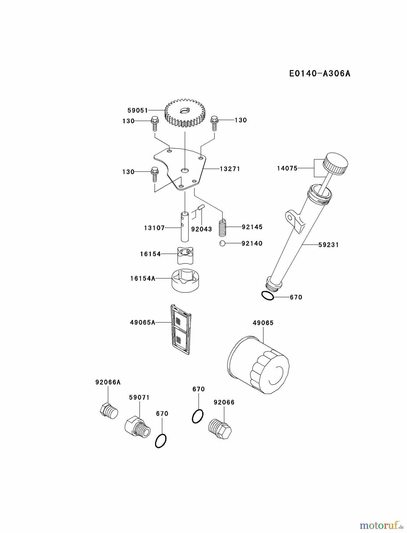  Kawasaki Motoren Motoren Vertikal FA210V - AS02 bis FH641V - DS24 FH601V-ES08 - Kawasaki FH601V 4-Stroke Engine LUBRICATION-EQUIPMENT