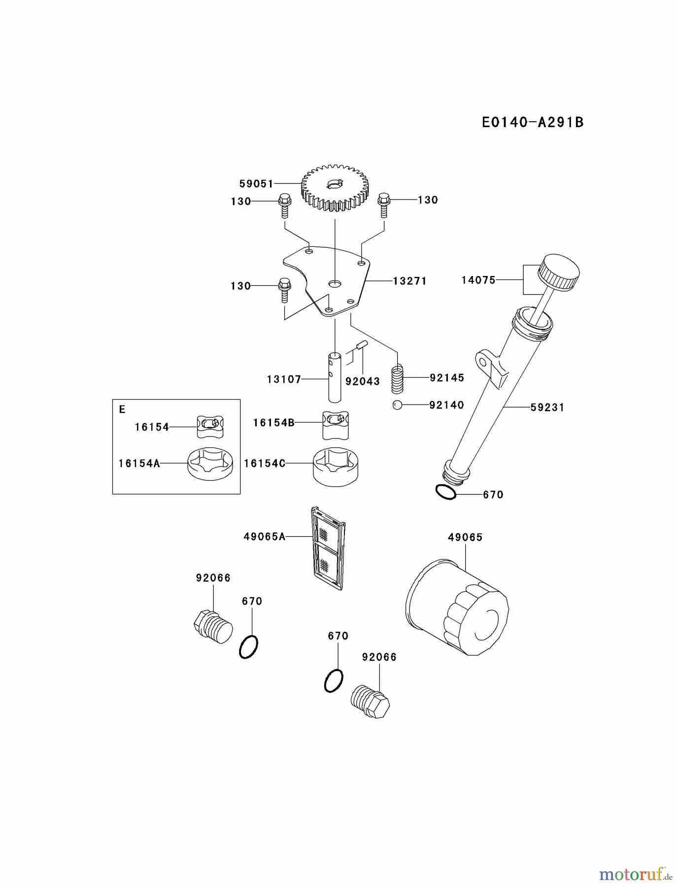  Kawasaki Motoren Motoren Vertikal FA210V - AS02 bis FH641V - DS24 FH601V-FS11 - Kawasaki FH601V 4-Stroke Engine LUBRICATION-EQUIPMENT