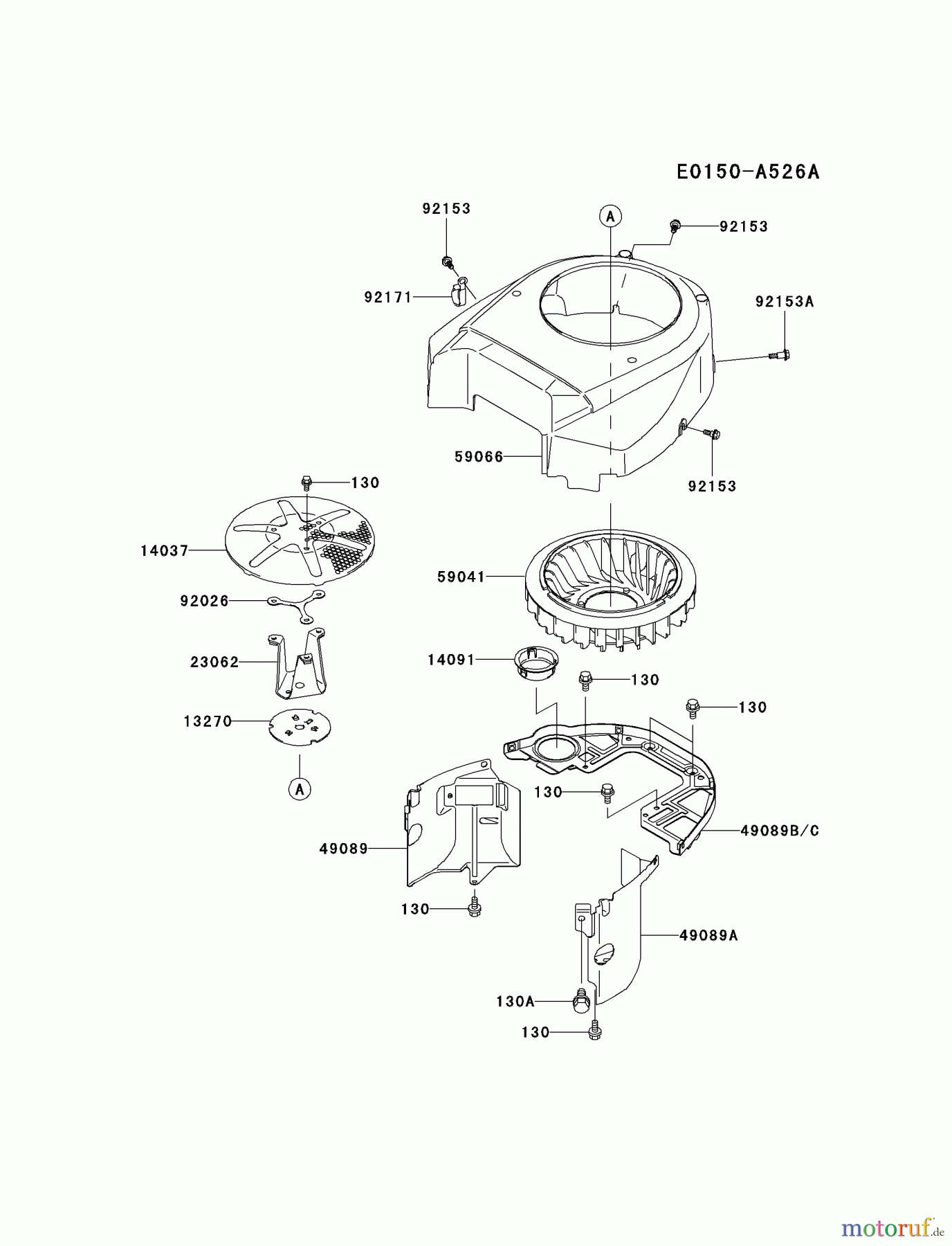  Kawasaki Motoren Motoren Vertikal FA210V - AS02 bis FH641V - DS24 FH641V-AS20 - Kawasaki FH641V 4-Stroke Engine COOLING-EQUIPMENT