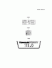 Kawasaki Motoren FA210V - AS02 bis FH641V - DS24 FH641V-AS22 - Kawasaki FH641V 4-Stroke Engine Spareparts LABEL