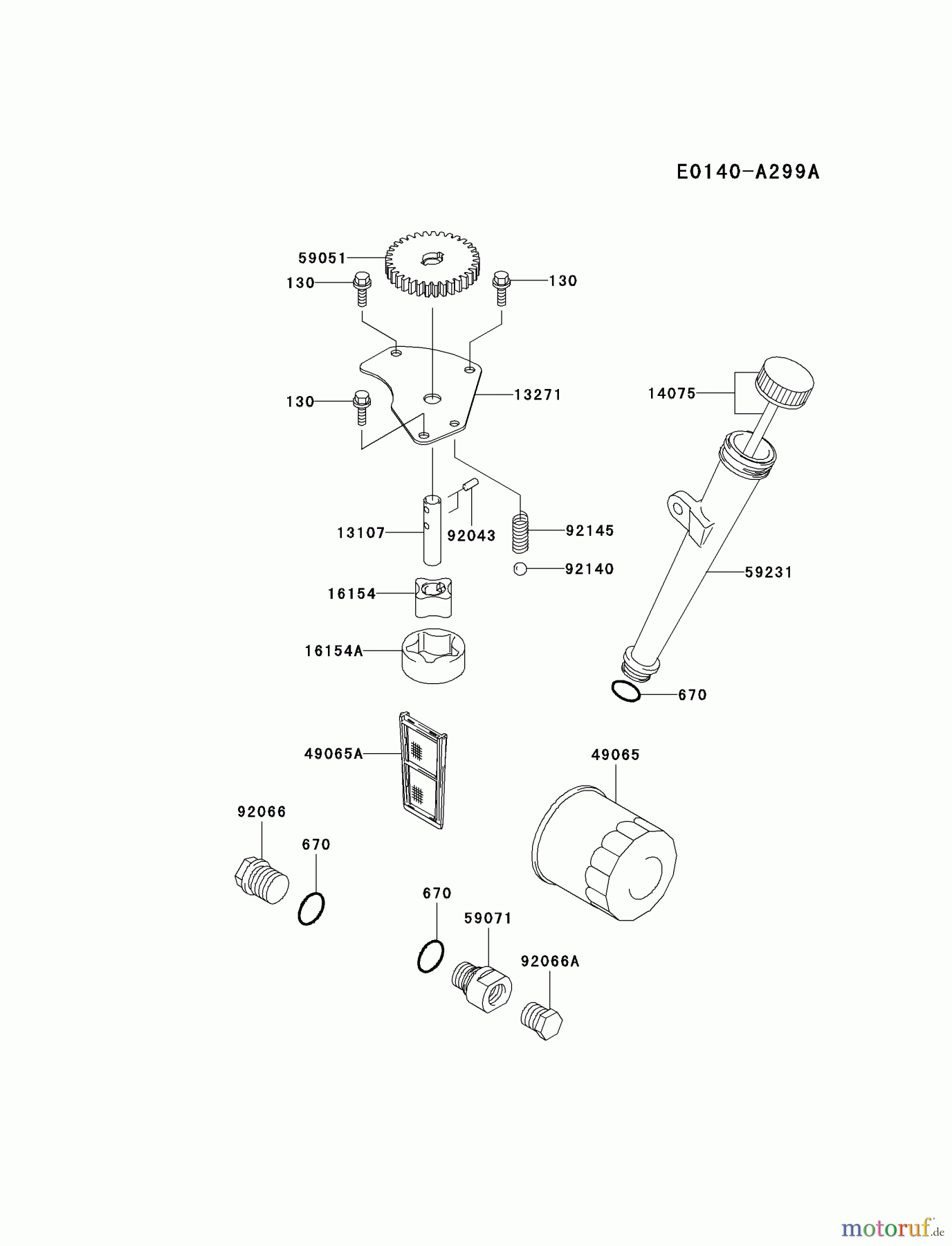  Kawasaki Motoren Motoren Vertikal FH641V - DS25 bis FS481V - BS13 FH680V-CS17 - Kawasaki FH680V 4-Stroke Engine LUBRICATION-EQUIPMENT