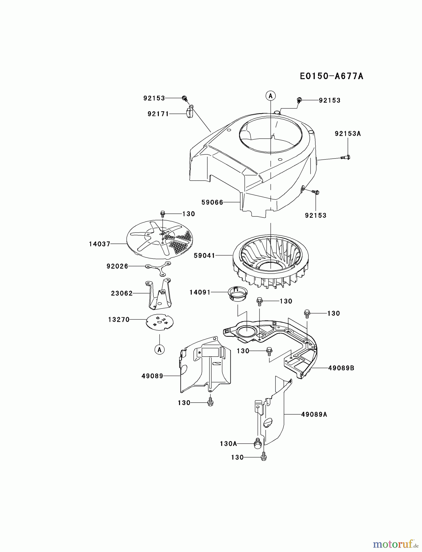  Kawasaki Motoren Motoren Vertikal FA210V - AS02 bis FH641V - DS24 FH641V-DS20 - Kawasaki FH641V 4-Stroke Engine COOLING-EQUIPMENT